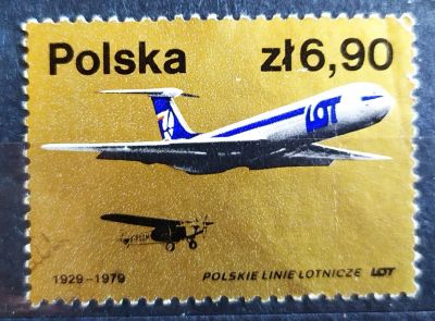 Лот: 22162462. Фото: 1. Польша 1979 50 лет Польским авиалиниям... Марки