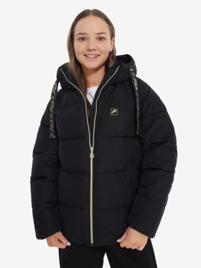 Лот: 25625246. Фото: 1. Пуховик для девочек FILA, Черный. Другое (спортивная одежда)