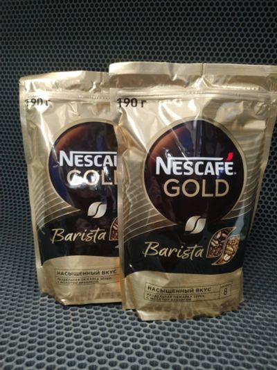 Лот: 18624158. Фото: 1. 2упаковки кофе NescafeGold Barista... Чай, кофе, какао