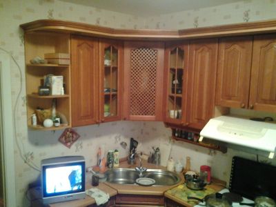 Лот: 4465126. Фото: 1. Кухня натуральное дерево. Левый... Кухонные уголки