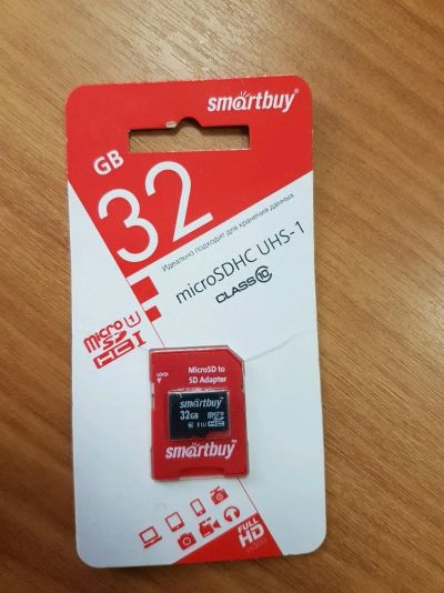 Лот: 15077848. Фото: 1. Флешка Новая Smartbuy microSD... Карты памяти