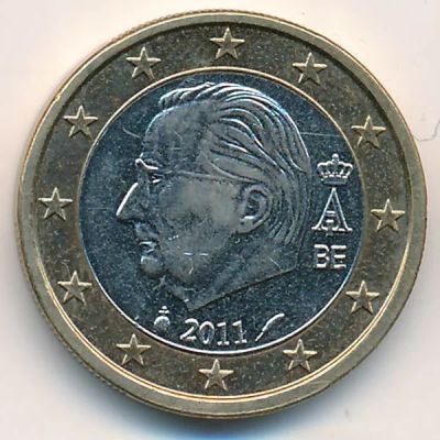 Лот: 18753398. Фото: 1. Бельгия 1 евро 2011 года. Европа