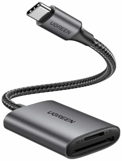 Лот: 25532593. Фото: 1. Картридер UGREEN USB-C to SD/TF... USB-флеш карты