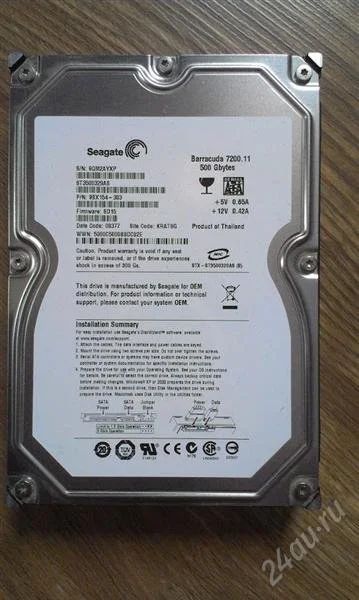 Лот: 1804979. Фото: 1. Жесткий диск (винт) SEAGATE BARRACUDA... Жёсткие диски (HDD)