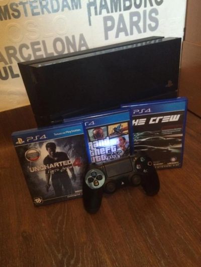 Лот: 7840115. Фото: 1. PlayStation 4 500gb +диски. Игровые приставки, консоли
