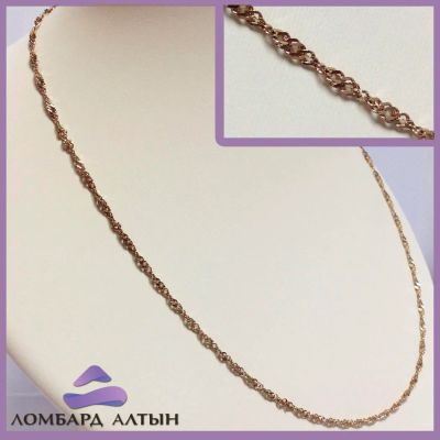 Лот: 6566753. Фото: 1. Золотая цепь 585 пробы. Вес 4... Цепочки