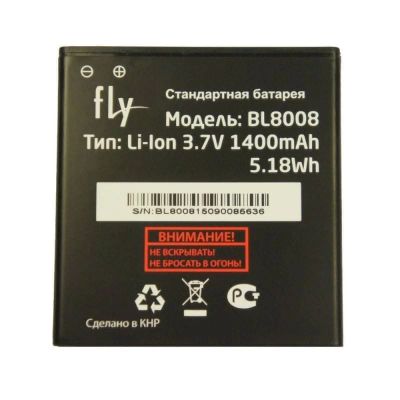 Лот: 22976332. Фото: 1. Аккумулятор Fly FS401 (BL8008). Аккумуляторы