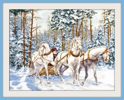 Лот: 3528017. Фото: 1. Картина вышитая крестиком,нитки... Картины, рисунки