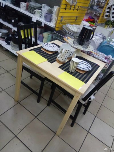 Лот: 12816878. Фото: 1. Стол новый IKEA Икеа Ингу, массив... Столы, стулья, обеденные группы