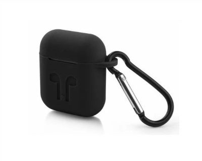 Лот: 12711169. Фото: 1. Чехол AirPods силикон с карабином... Чехлы, бамперы
