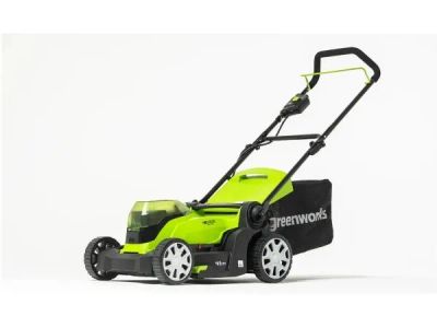 Лот: 23526255. Фото: 1. Электрическая газонокосилка Greenworks... Бензо-, мотоинструмент