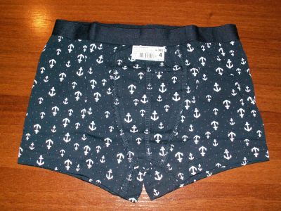 Лот: 8056036. Фото: 1. Боксеры с якорьками, Baykar 134-140... Нижнее белье