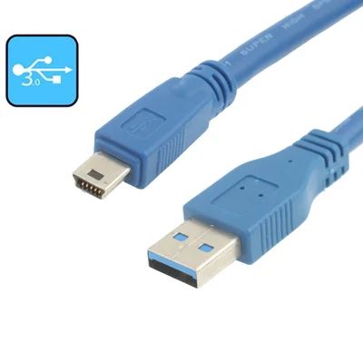 Лот: 3924582. Фото: 1. USB 3.0 AM to Mini кабель 1м. Шлейфы, кабели, переходники