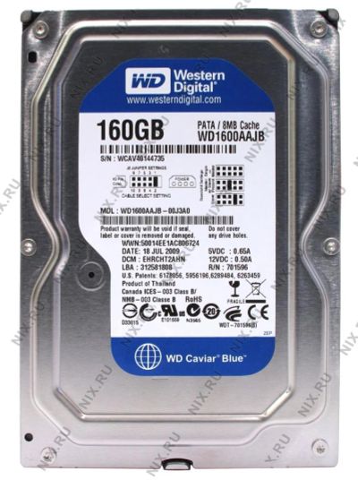 Лот: 7407445. Фото: 1. HDD IDE 160 GB. Жёсткие диски (HDD)