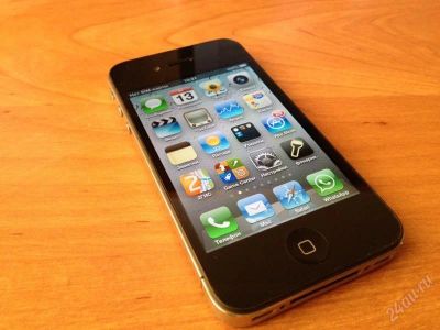 Лот: 1729614. Фото: 1. iPhone 4 16 Gb Черный! Полный... Смартфоны