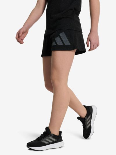 Лот: 25085506. Фото: 1. Шорты для девочек adidas, Черный. Шорты