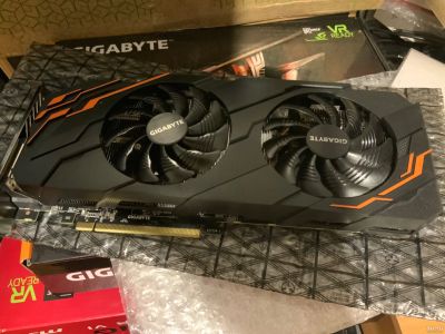 Лот: 15194779. Фото: 1. Gigabyte gtx 1070 ti windforce... Видеокарты
