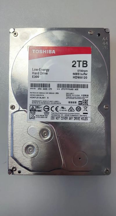 Лот: 21061266. Фото: 1. Жесткий диск Toshiba HDWA 120... Жёсткие диски (HDD)