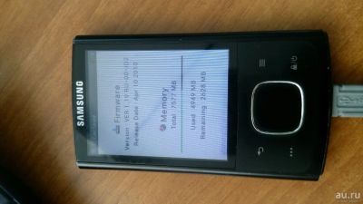 Лот: 9861294. Фото: 1. Samsung YP-R0 8Gb (черный). Плееры