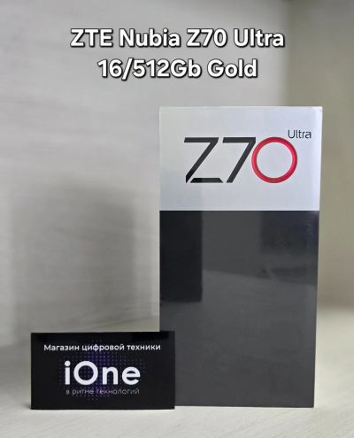 Лот: 24872056. Фото: 1. ZTE Nubia Z70 Ultra 16/512Gb Yellow... Смартфоны