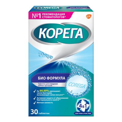 Лот: 23261015. Фото: 1. Корега таб. для очистки зубн.протезов... Лекарства