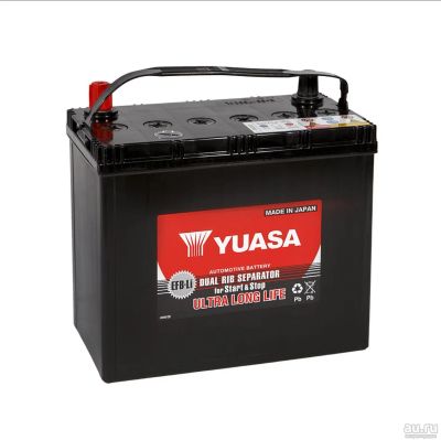 Лот: 15201904. Фото: 1. Аккумулятор YUASA EFB 75B24L... Аккумуляторы