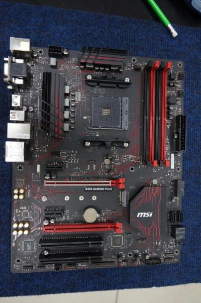 Лот: 10334346. Фото: 1. MSI B350 GAming Plus (AM4) б/у... Материнские платы