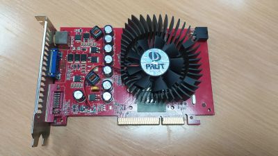 Лот: 19828389. Фото: 1. Редкая видеокарта AGP 7300GT 256mb... Видеокарты
