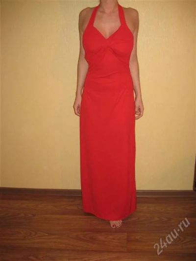 Лот: 1366531. Фото: 1. Платье красное в пол. Платья