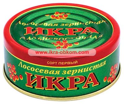 Лот: 14405248. Фото: 1. Икра лососевая ж/б 95г. Икра, рыба, морепродукты