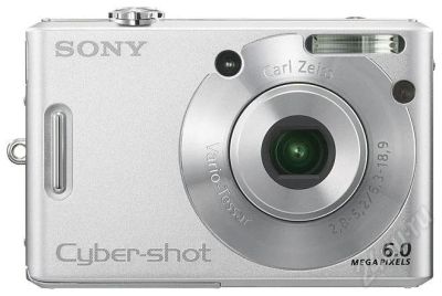Лот: 736120. Фото: 1. Фотоаппарат Sony 6 mp трещина... Цифровые компактные