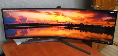 Лот: 18283258. Фото: 1. Монитор игровой 49 дюймов Samsung... ЖК-мониторы
