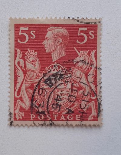 Лот: 25070182. Фото: 1. Марка.Англия. Георг VI. 1939 г... Марки