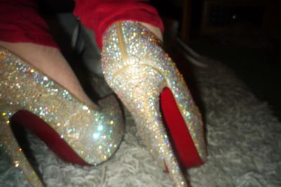 Лот: 3626011. Фото: 1. туфли со стразами christian louboutin... Туфли