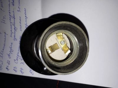 Лот: 14664619. Фото: 1. Патрон Е27 настенный 45* карболитовый... Другое освещение