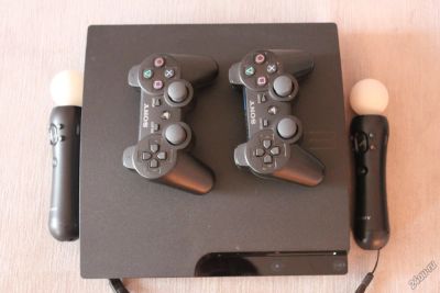 Лот: 5274436. Фото: 1. Play Station 3 ps3 360gb + move... Игровые приставки, консоли