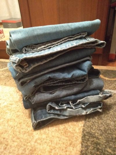Лот: 12619433. Фото: 1. джинсы на ткань. Ткани, нитки, пряжа