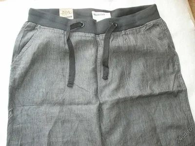 Лот: 5939891. Фото: 1. Штаны лён Denim73 Англия р.32x32... Брюки, джинсы, шорты