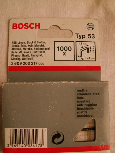 Лот: 7504178. Фото: 1. BOSCH скоба, тип 53. Расходные материалы, сменные насадки