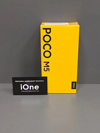 Лот: 21540069. Фото: 1. Poco M5 4/128Gb Yellow (Новый). Смартфоны