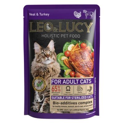 Лот: 19990254. Фото: 1. LEO&LUCY холистик, влажный корм... Корма