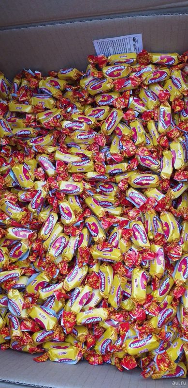 Лот: 15185005. Фото: 1. Конфеты ирис (красный октябрь... Шоколад, конфеты