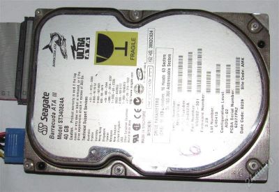 Лот: 1787552. Фото: 1. IDE HDD 40 Gb Seagate. Жёсткие диски (HDD)