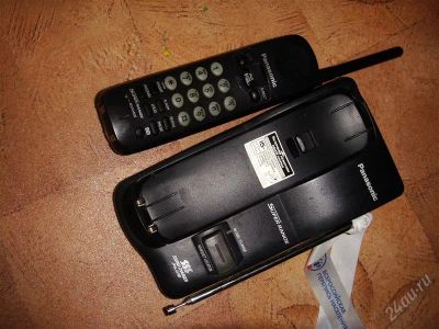 Лот: 1498232. Фото: 1. неубиваемый радиотелефон panasonic... DECT и радиотелефоны
