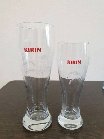 Лот: 14032275. Фото: 1. Бокалы под пиво KIRIN, 2 шт. Кружки, стаканы, бокалы