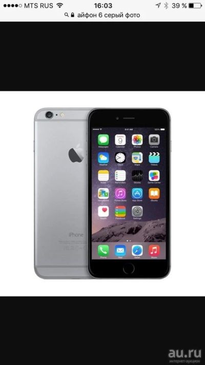 Лот: 10359647. Фото: 1. iPhone 6 64Gb. Смартфоны