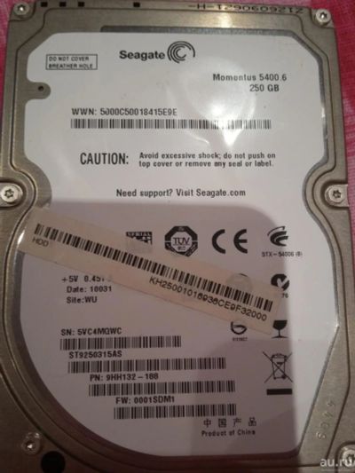 Лот: 9081471. Фото: 1. Жесткий диск Seagate Momentus... Жёсткие диски (HDD)