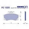 Лот: 14634633. Фото: 1. FC1325 Колодки тормозные перед... Запчасти