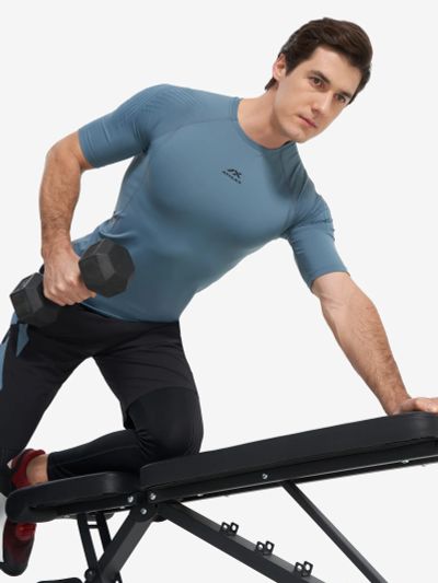 Лот: 25543674. Фото: 1. Футболка мужская Athlex, Серый. Другое (спортивная одежда)