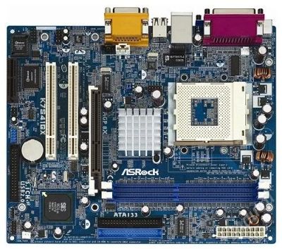Лот: 89485. Фото: 1. Asrock K7S41GX. Материнские платы